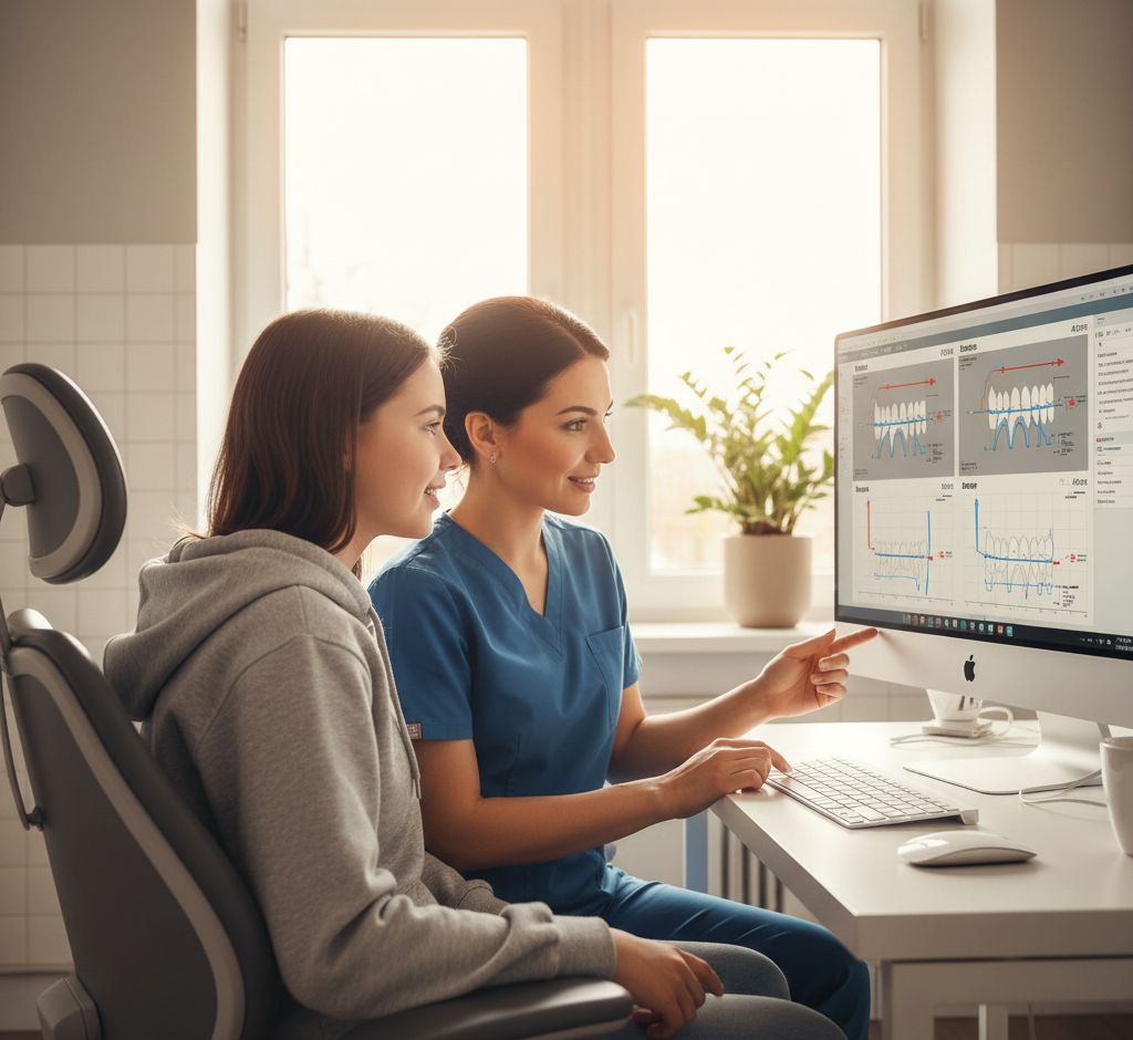 Suivi de la progression du traitement orthodontique chez l'adolescent